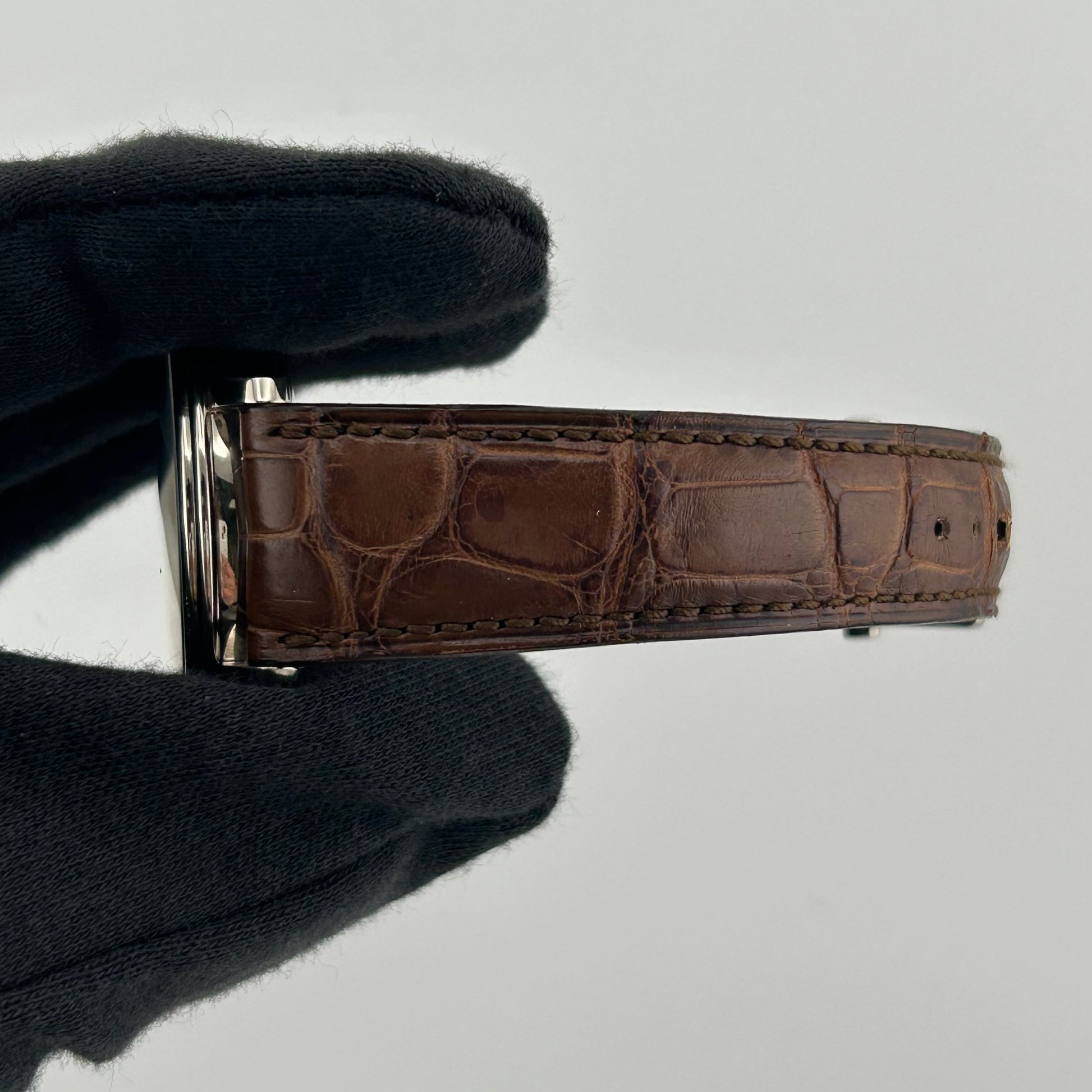 Blanc Pain Villeret Chrono Brown Roman Dial on Brown Leather Ref. 6185-1546A-55B Card 2019 — view 5