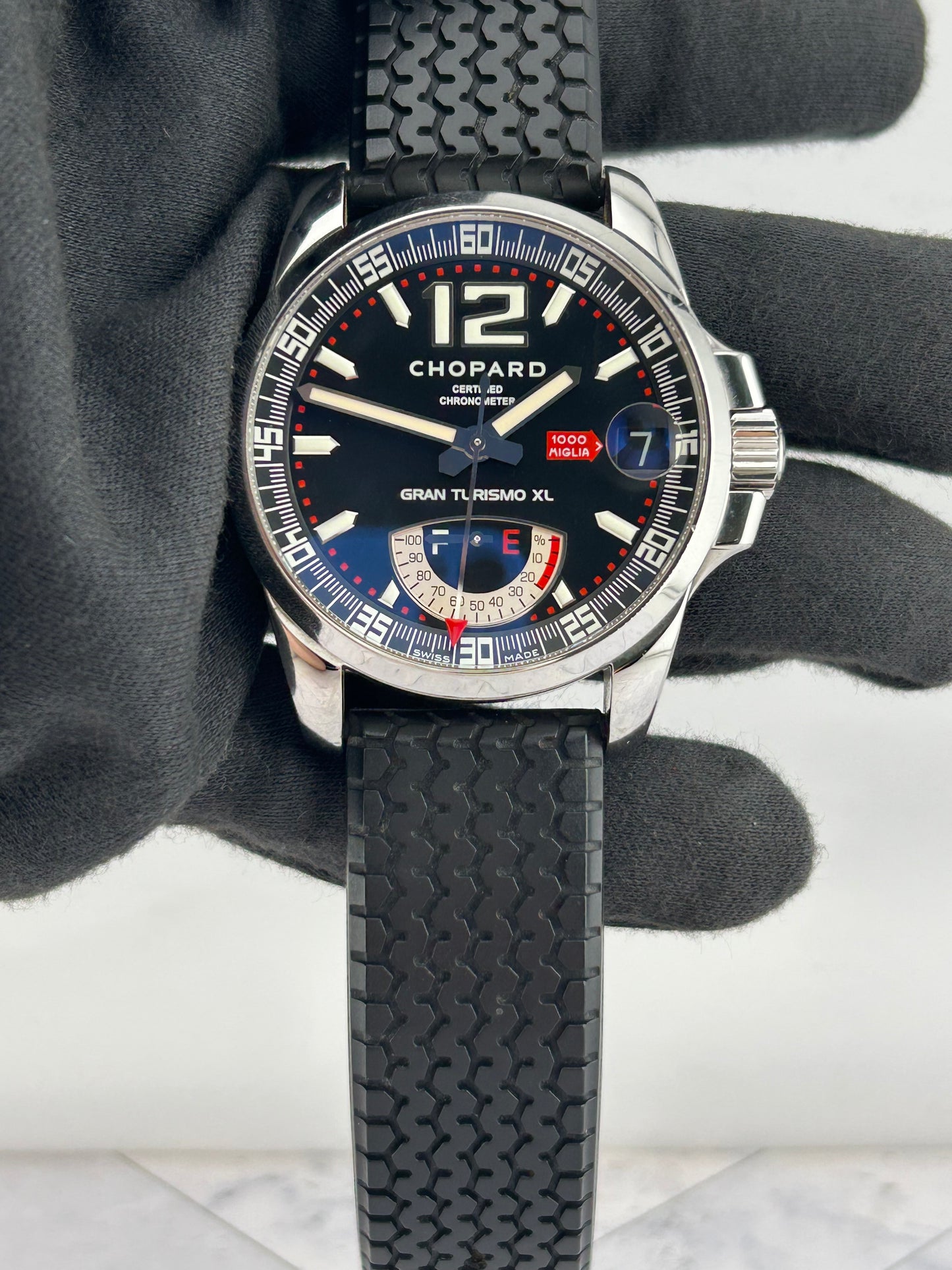 Chopard Mille Miglia GTXL Black Dial on Rubber Ref. 16/8457-3001 Papers 2007 — view 2