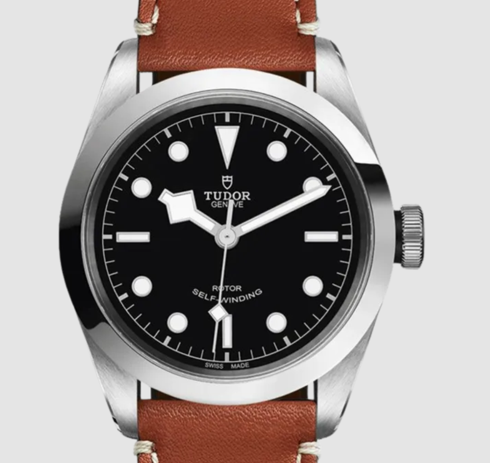 Tudor Black Bay 41 Black Dial on Generic Black Leather Strap Ref. M79540-0003 Complete 2019