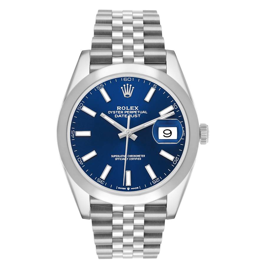 Rolex Datejust Blue Index Dial on Jubilee Ref. 126300 Card 2019