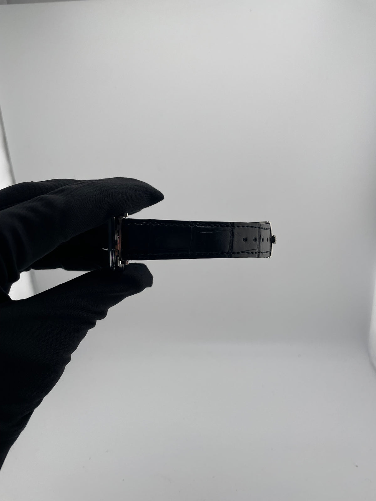 Rolex Precision Silver Stick Dial on Black Leather Strap Ref. 9829 1970 — view 5
