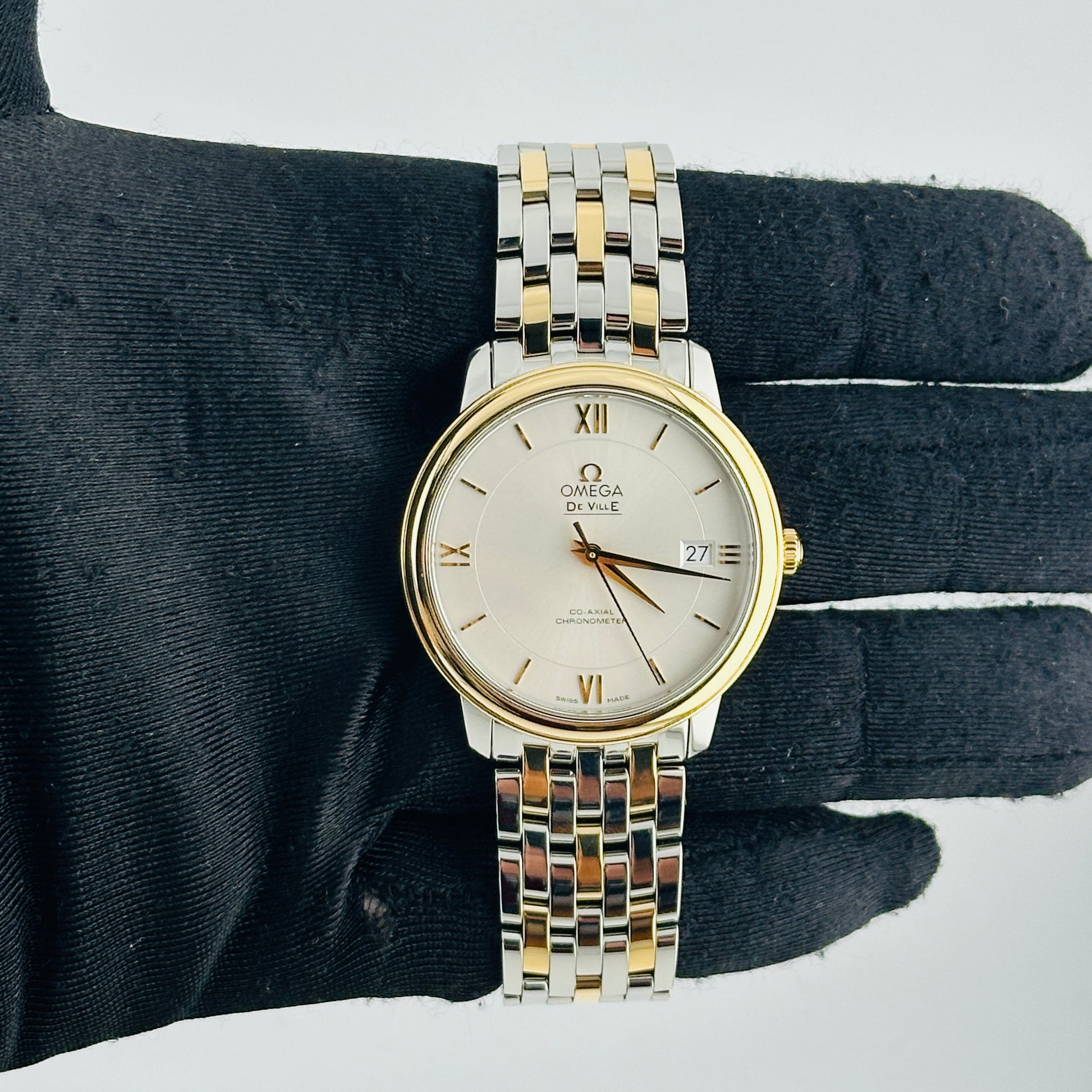 Omega De Ville Silver Dial Ref. 424.20.37.20.02.001 Card Open Date — view 2
