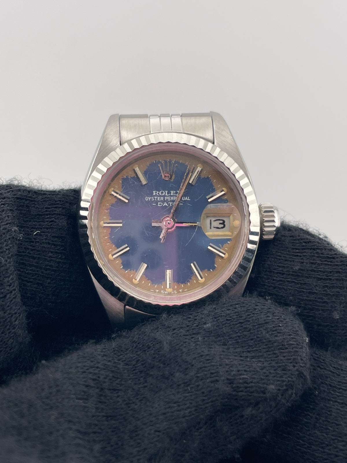 Rolex Datejust Lady Blue Dial on Jubilee D Link Bracelet Ref. 6917 1981 — view 2