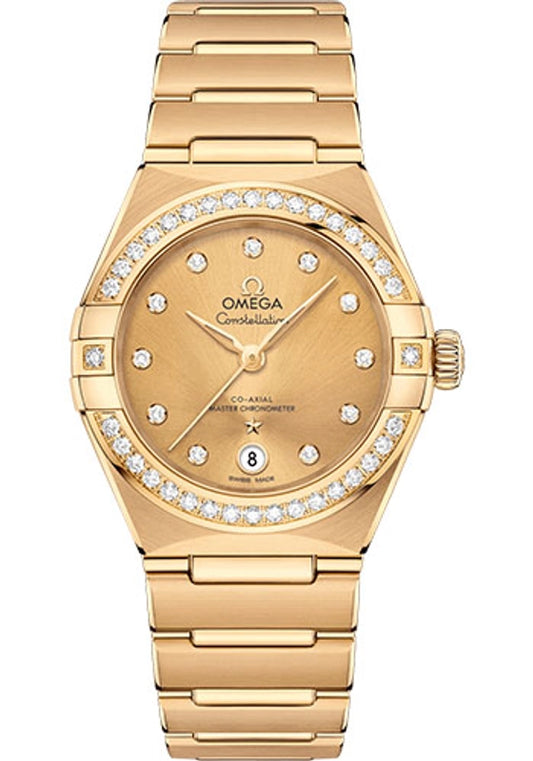 Omega Constellation Champagne Diamond Dial on Bracelet Ref 131.55.29.20.58.001 with Card 2024