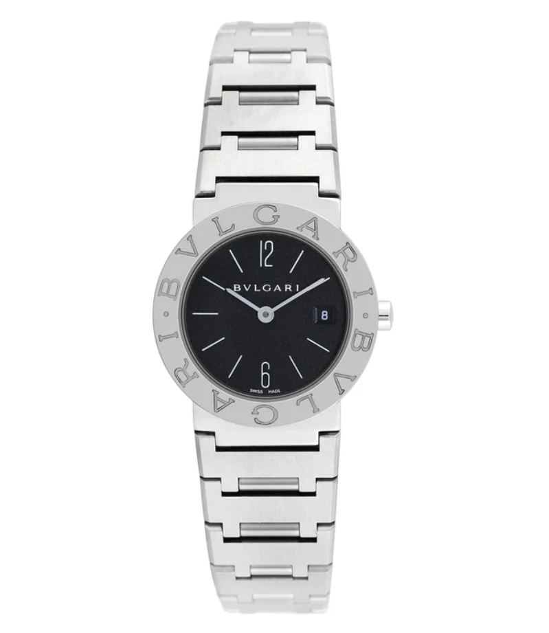 Bvlgari Bvlgari Black Dial on Stainless Steel Bracelet Ref. BB26SS