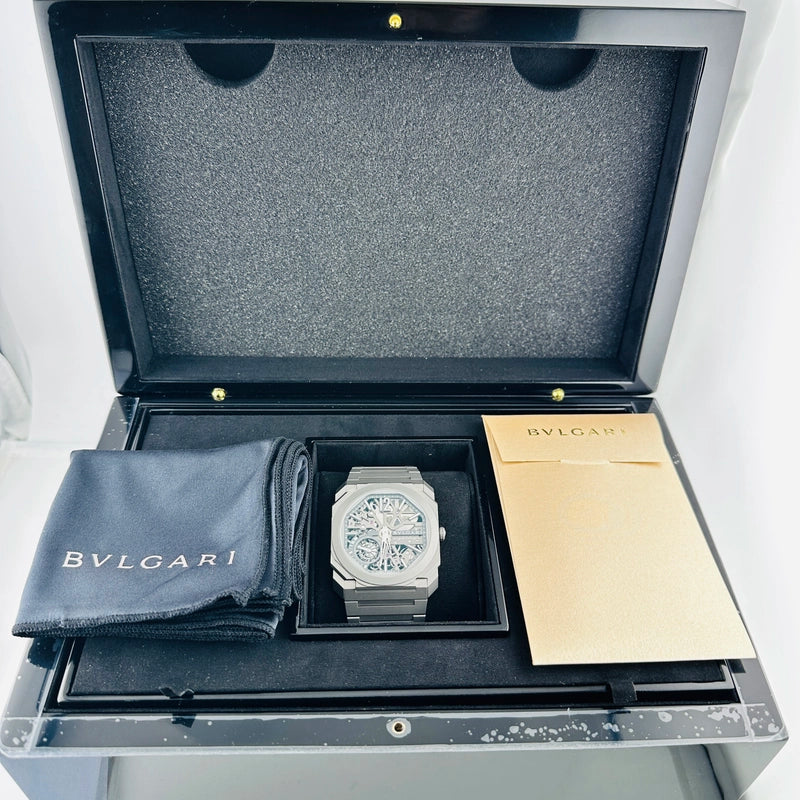 Bvlgari Octo Finissimo Openwork Dial on Bracelet Ref 103610 with Card 2025