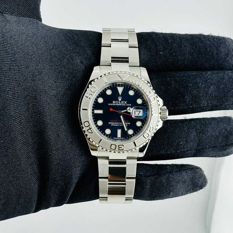 Rolex Yacht-Master Blue Dial on Oyster Ref 116622 with New Style Card White 2017