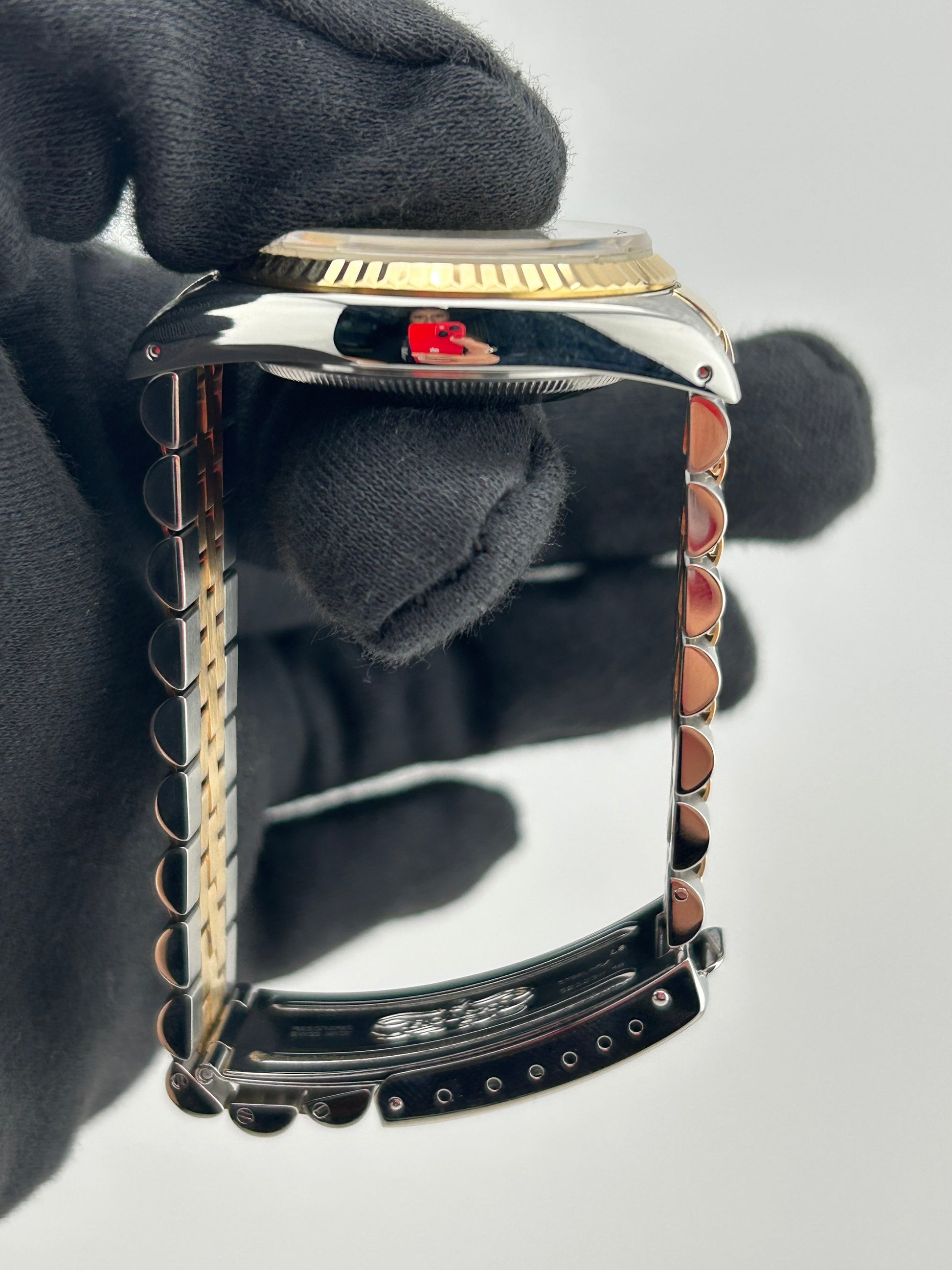 Rolex Datejust Gold Dial on Jubilee Ref. 16233 Papers 1994 — view 7
