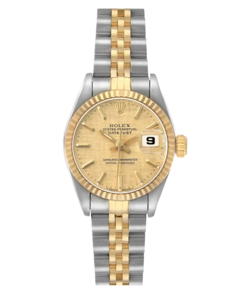 Rolex Datejust Lady Champagne Linen Stick Dial on Jubilee Ref. 69173