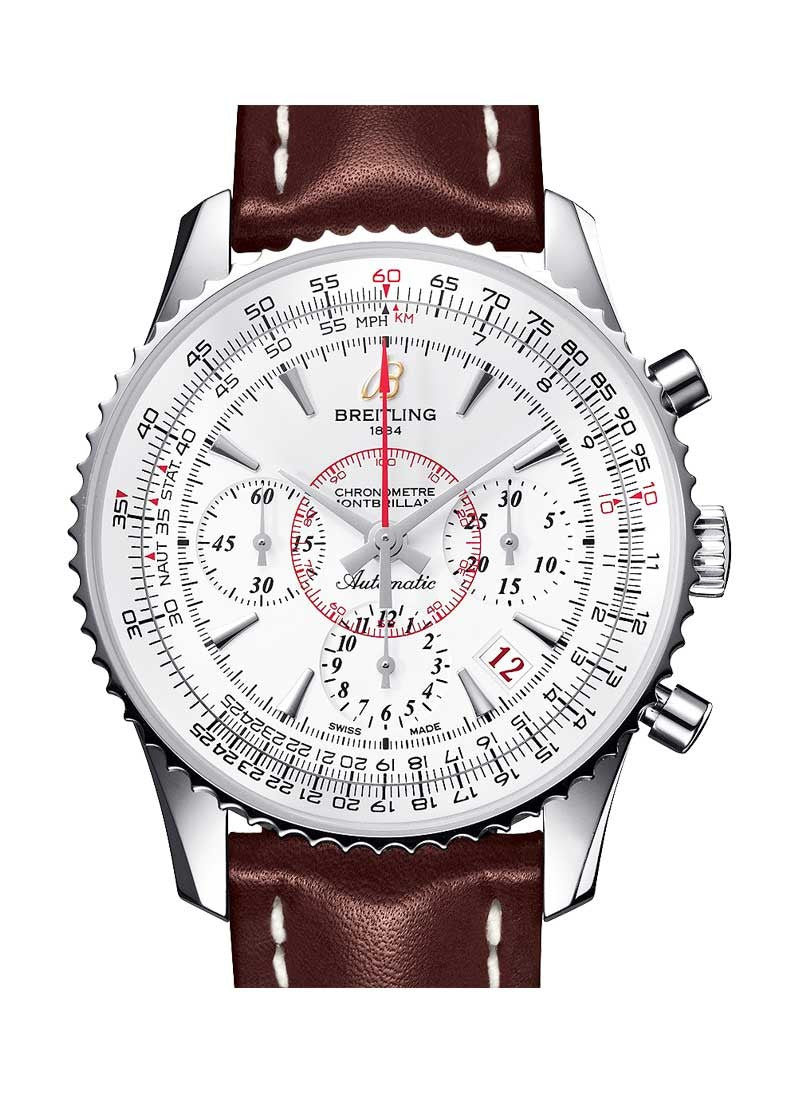 Breitling Montbrilliant Creme Dial on Leather Ref. AB0131 Papers 2012