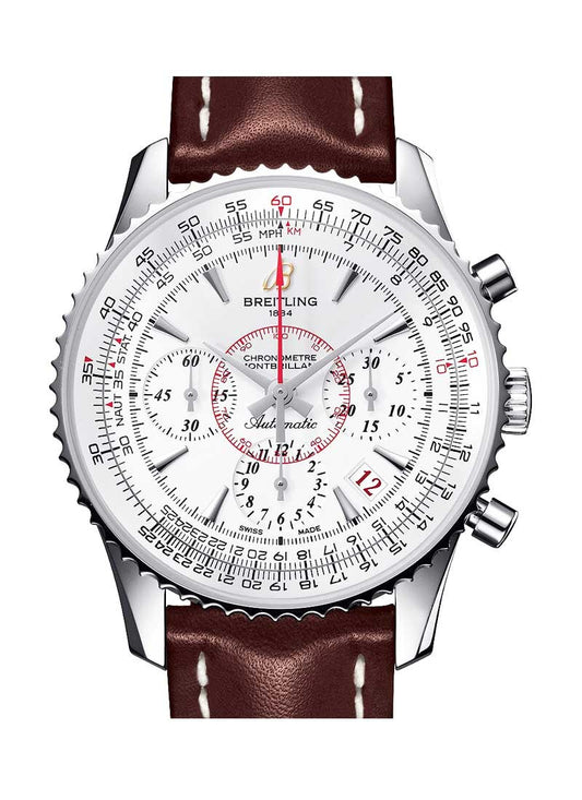 Breitling Montbrilliant Creme Dial on Leather Ref. AB0131 Papers 2012