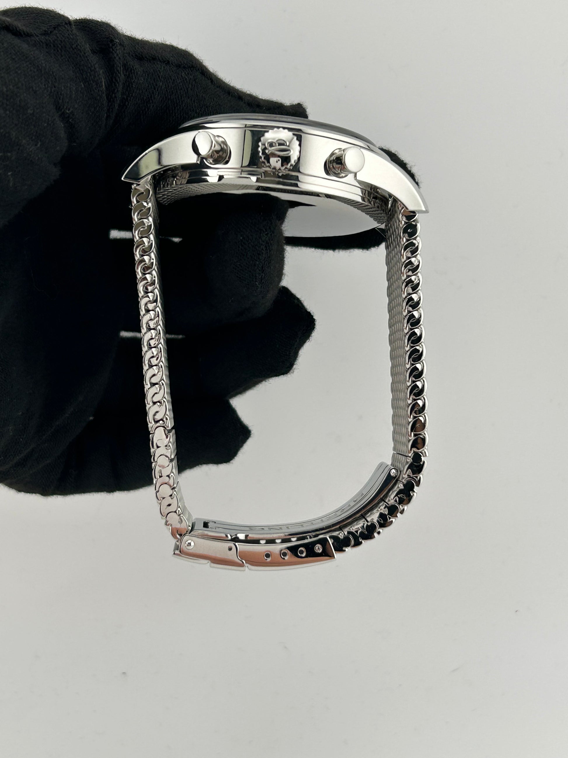 Breitling Transocean Chronograph Mercury Silver Dial on Stainless Steel Bracelet Ref. AB015412 Card 2015 — view 6