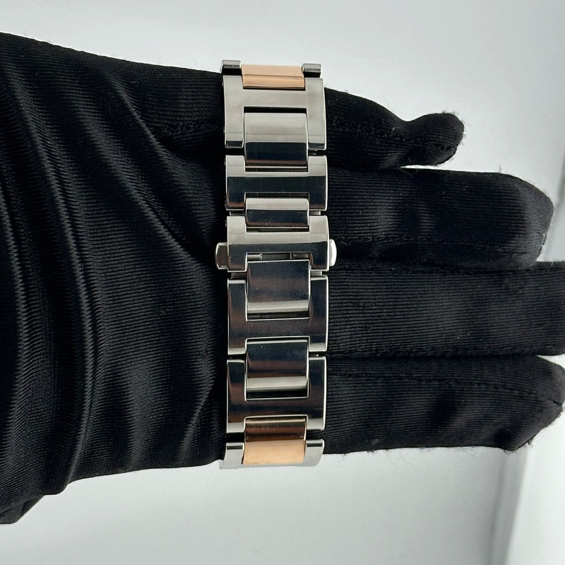 Cartier Ballon Blue Chocolate Brown Guilloche Dial Dial Ref 3001