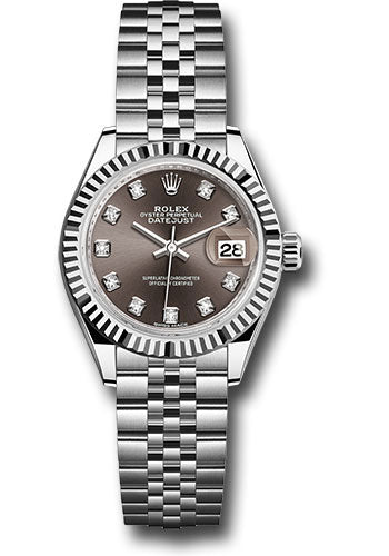 Rolex Datejust Lady Rhodium Diamond Dial on Jubilee Ref. 279174 Card 2019