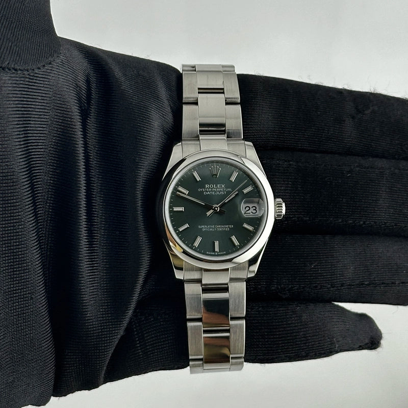 Rolex Datejust Mint Green Dial on Oyster Ref 278240 with New Style Card Green 2022