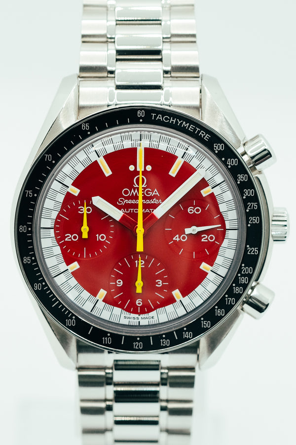 Omega Speedmaster Red Red Arabic Dial on Stainless Steel Bracelet Ref. 3510.61
