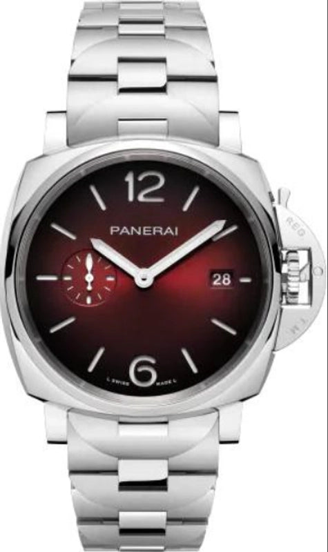 Panerai Luminor Due Burgundy Dial Ref PAM01539/OP7610 with Card