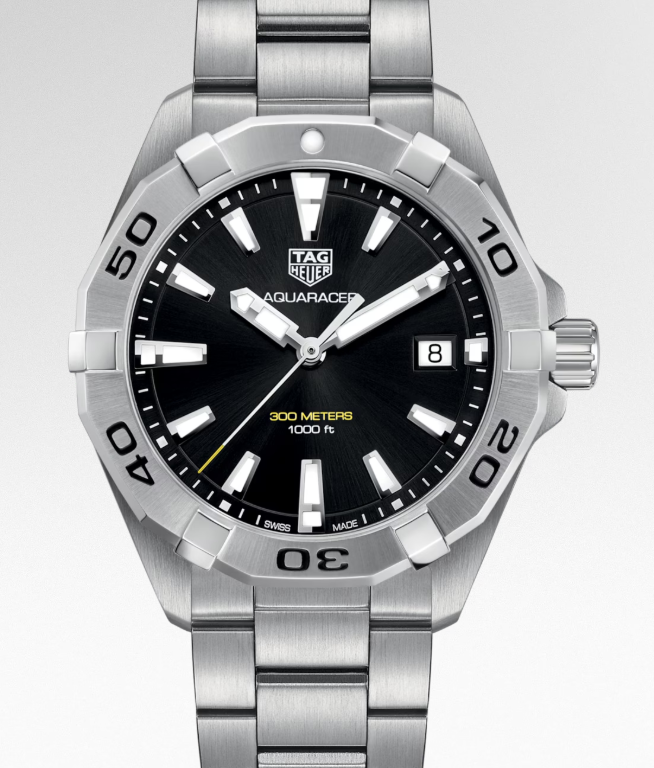 Tag Heuer Aquaracer Black Dial on Stainless Steel Bracelet Ref. WBD1110.BA0928