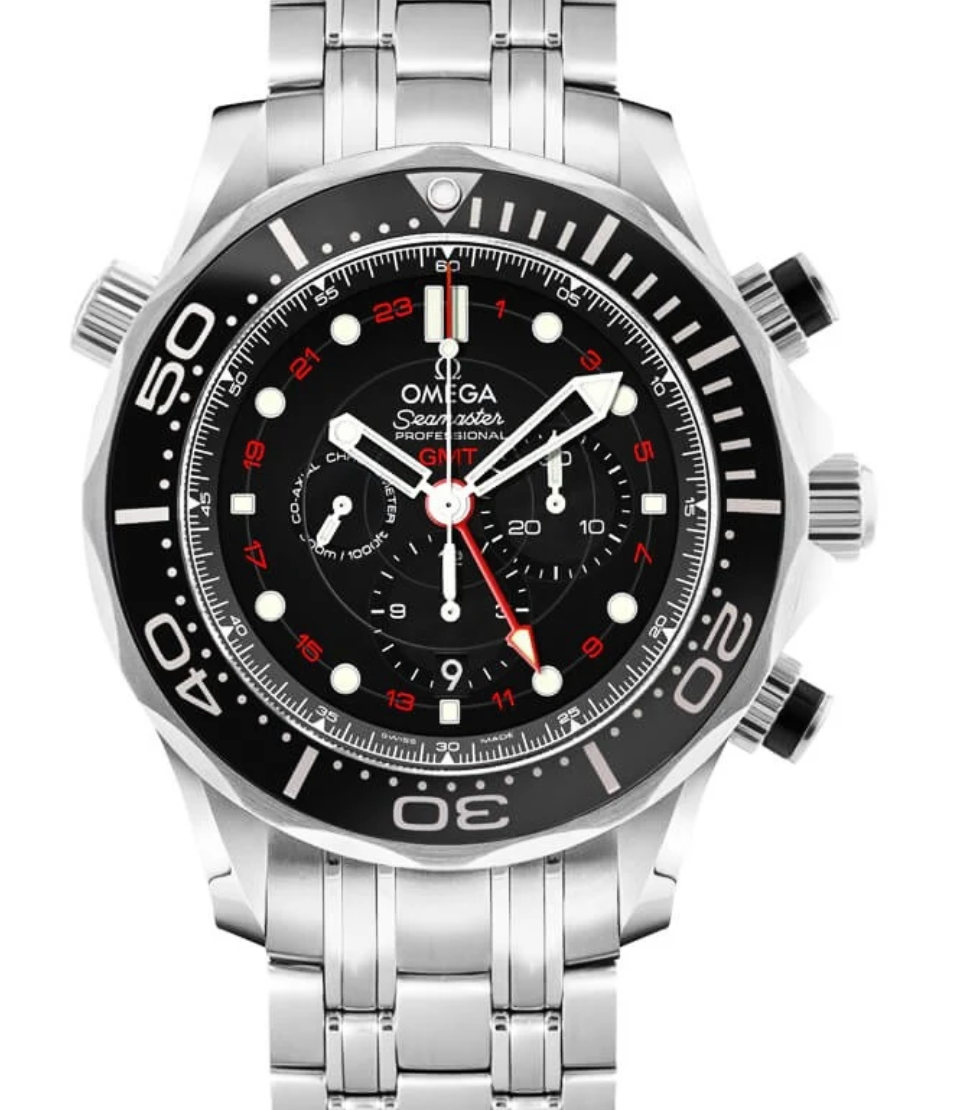 Omega Seamaster Black Arabic Numerals Dial on Stainless Steel Ref. 212.30.44.52.01.001 Complete 2019
