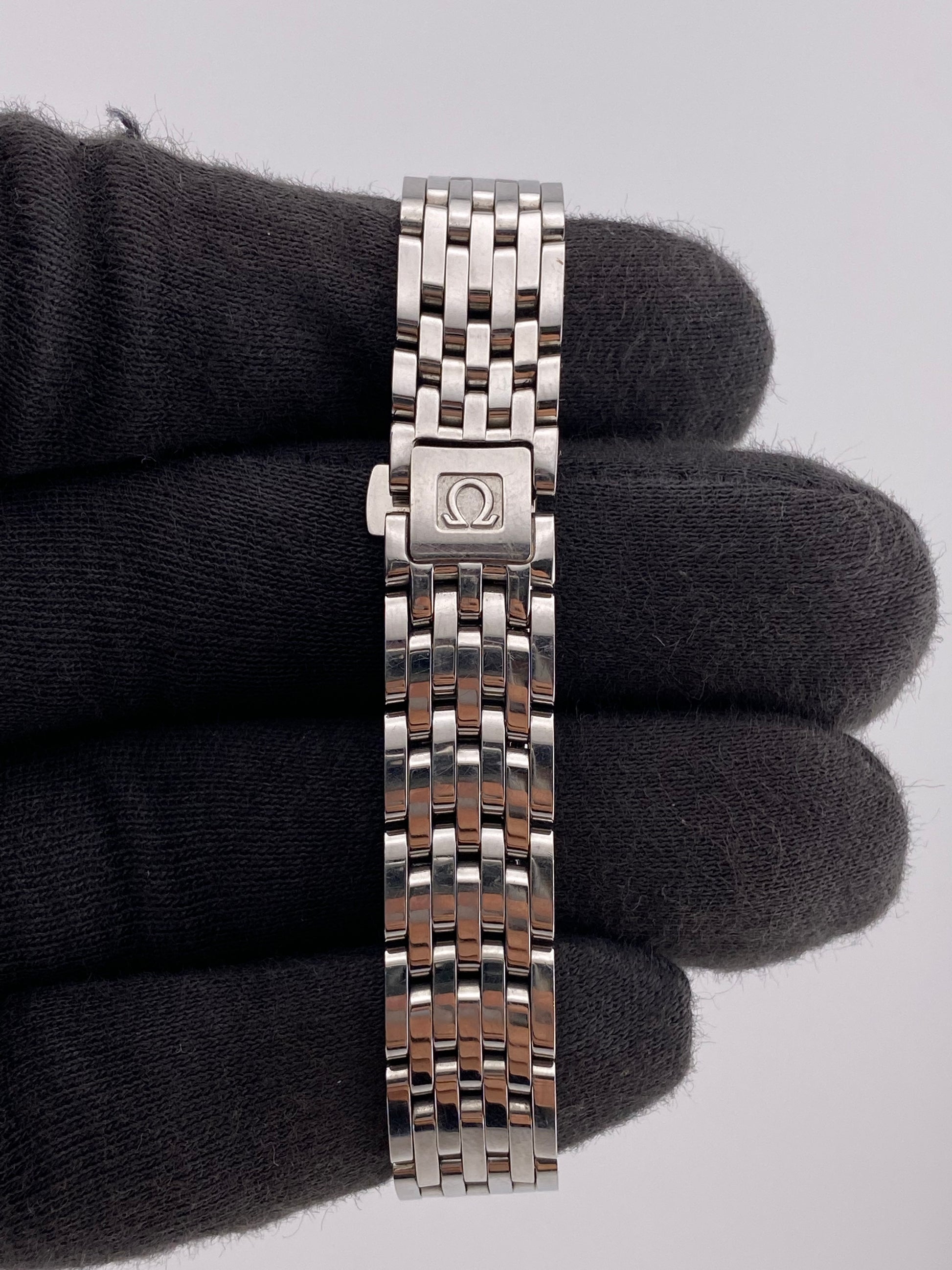 Omega De Ville White Mop Dial on Stainless Steel Bracelet Ref. 4570.75.00 — view 4