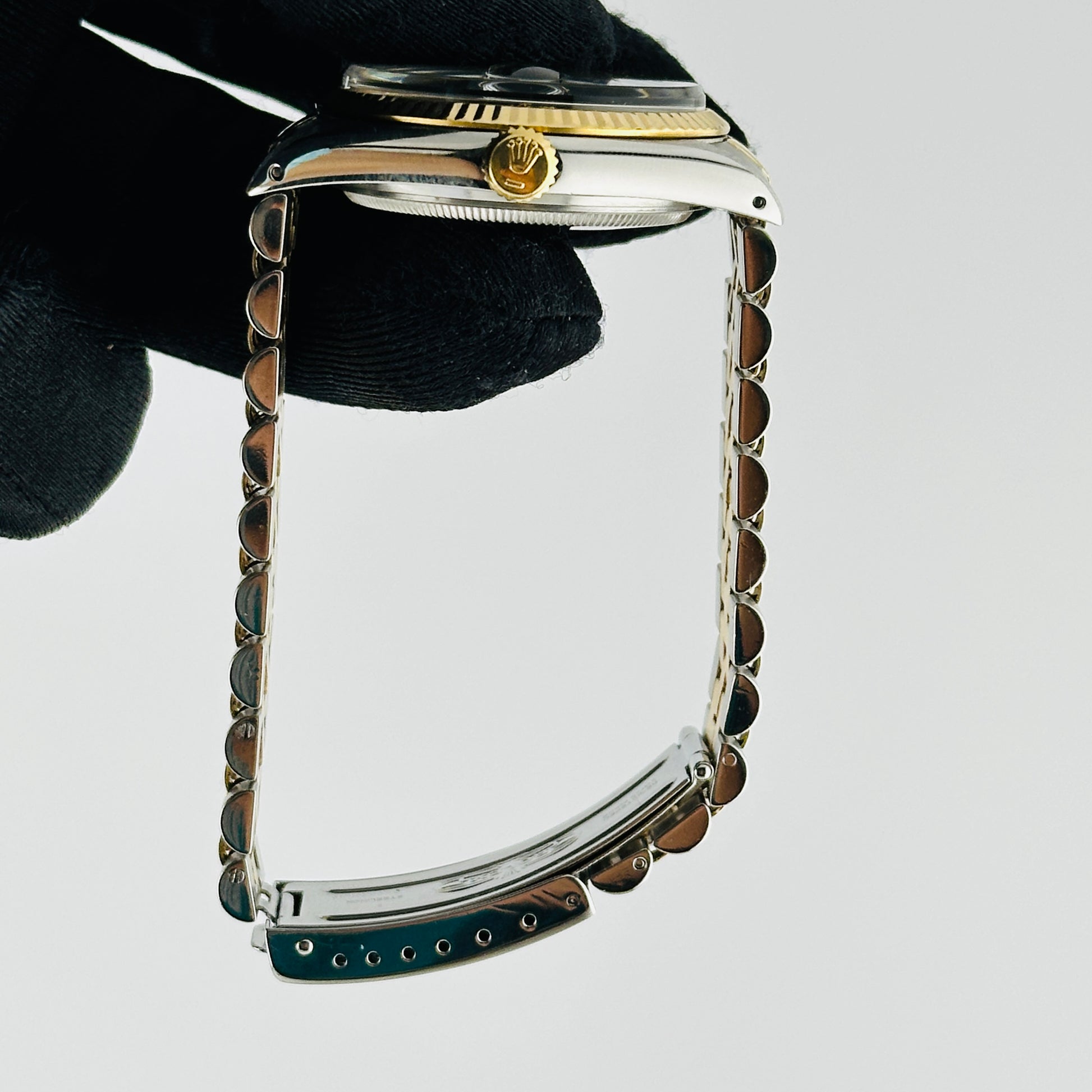 Rolex Datejust Champagne Stick Dial on D Link Jubilee Bracelet Ref. 16013 1986 — view 6