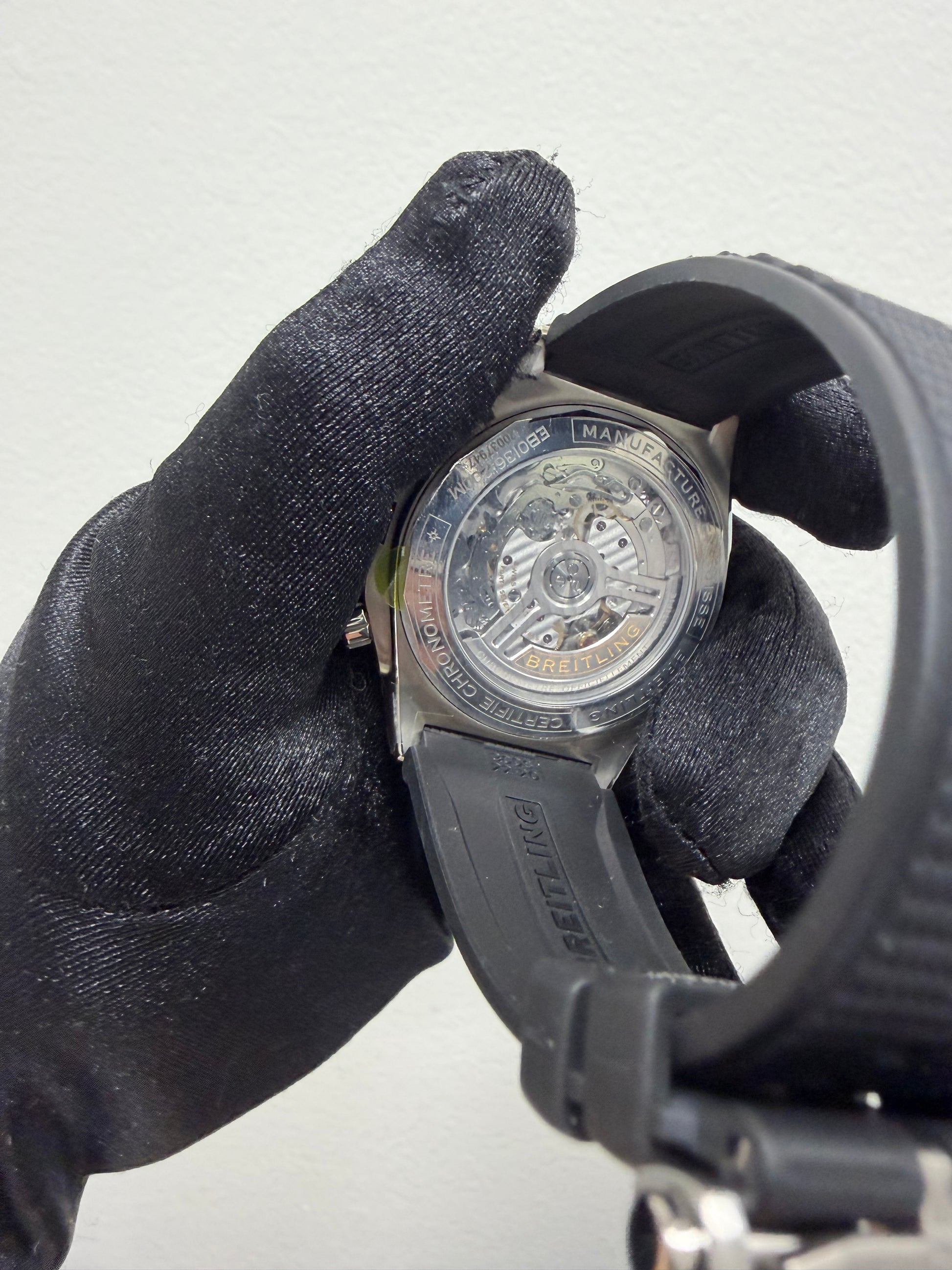 Breitling Super Chronomat B01 Anthracite Dial on Rubber Strap Ref. EB0136251M1S1 Card 2026 — view 5