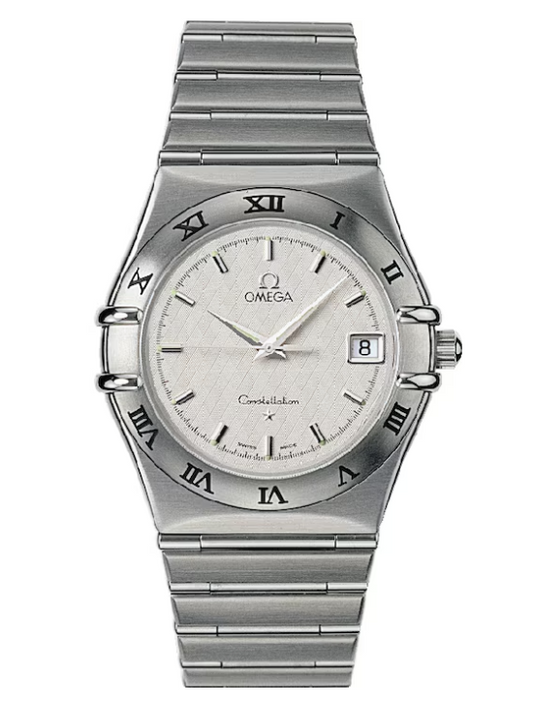 Omega Constellation Off White Dial on Stainless Steel Bracelet Ref. 1512.30.00 Card Open Date