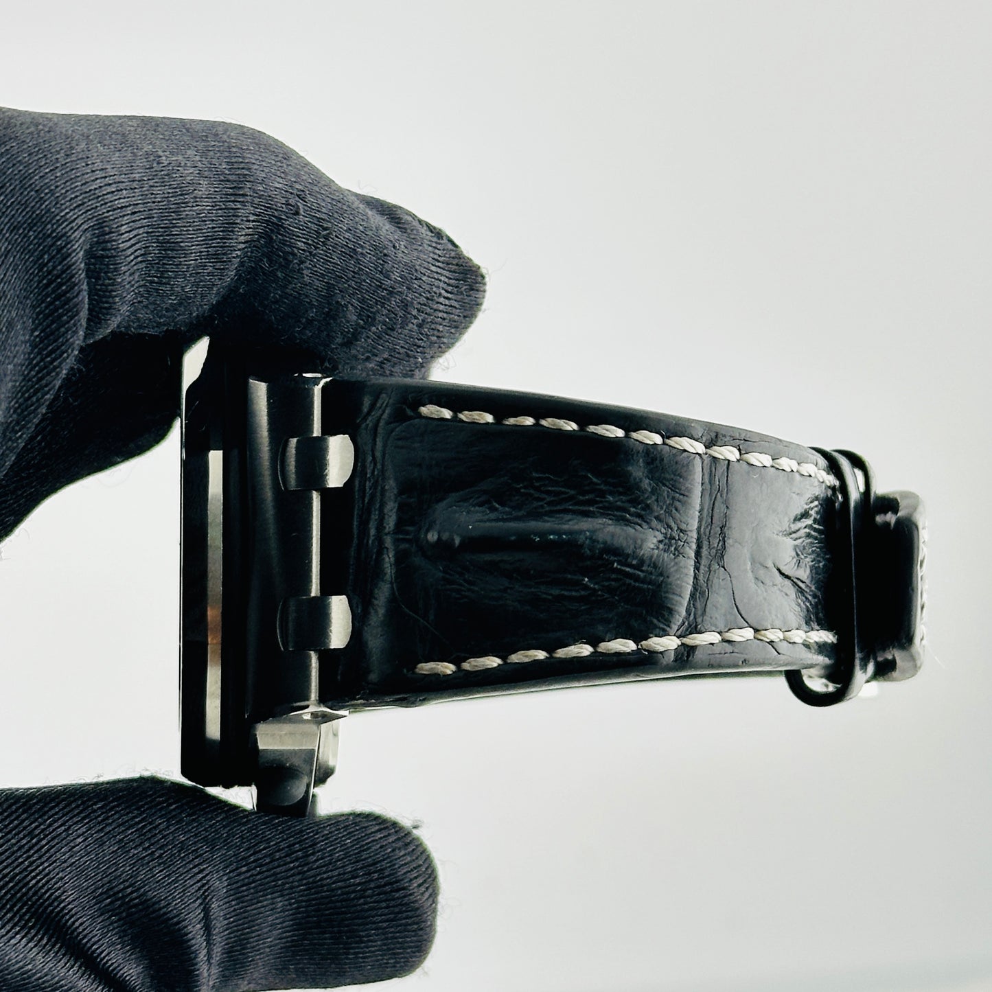 Audemars Piguet Royal Oak Offshore Black Arabic Chrono Dial on Black Leather Strap Ref. 26170ST Papers 2012 — view 5