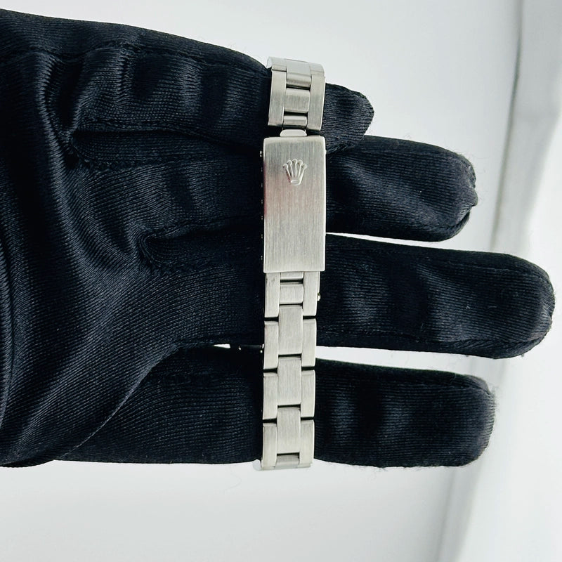 Rolex Oyster Perpetual Blue Dial on Oyster Ref 76080 with Papers 2000