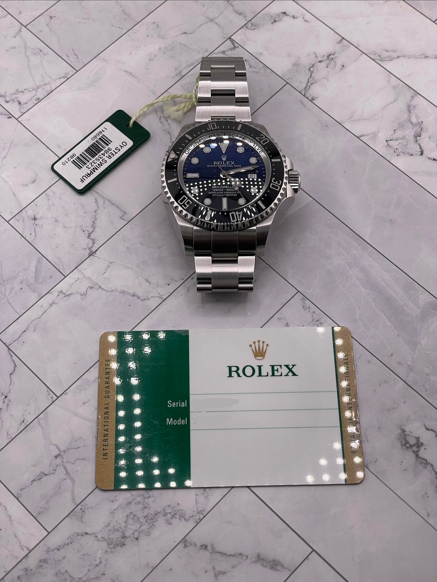 Rolex Sea-Dweller Deepsea James Cameron Dark Blue Dial on Oyster Ref. 116660 Card 2015 — view 7