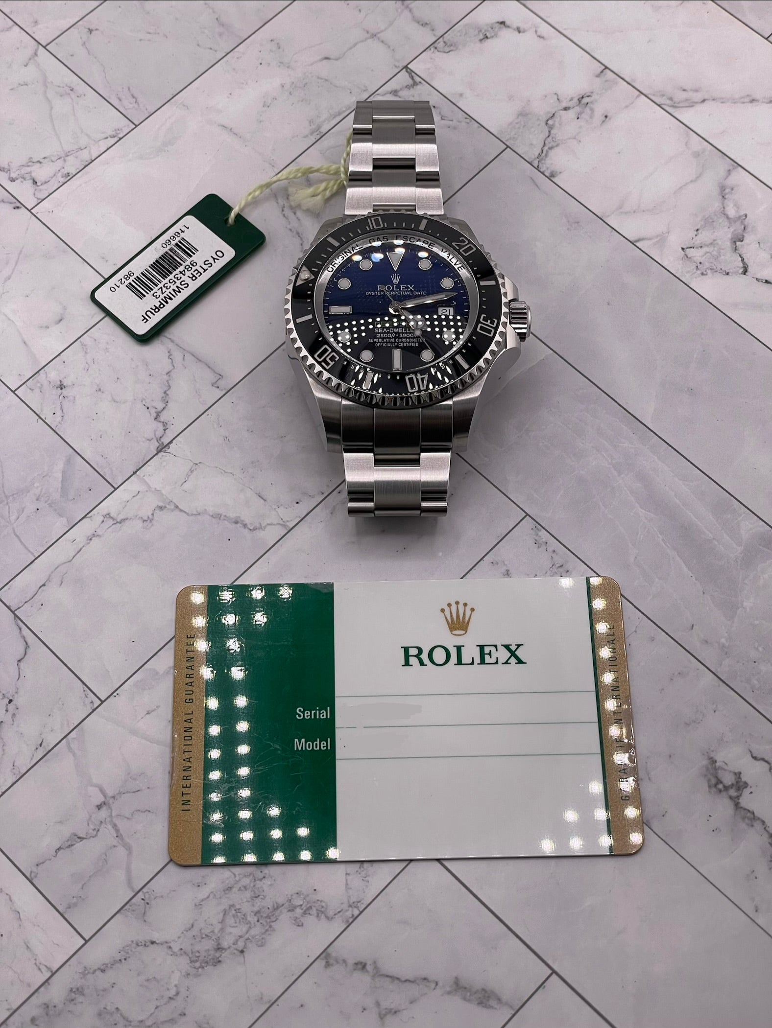 Rolex Sea-Dweller Deepsea James Cameron Dark Blue Dial on Oyster Ref. 116660 Card 2015 — view 7
