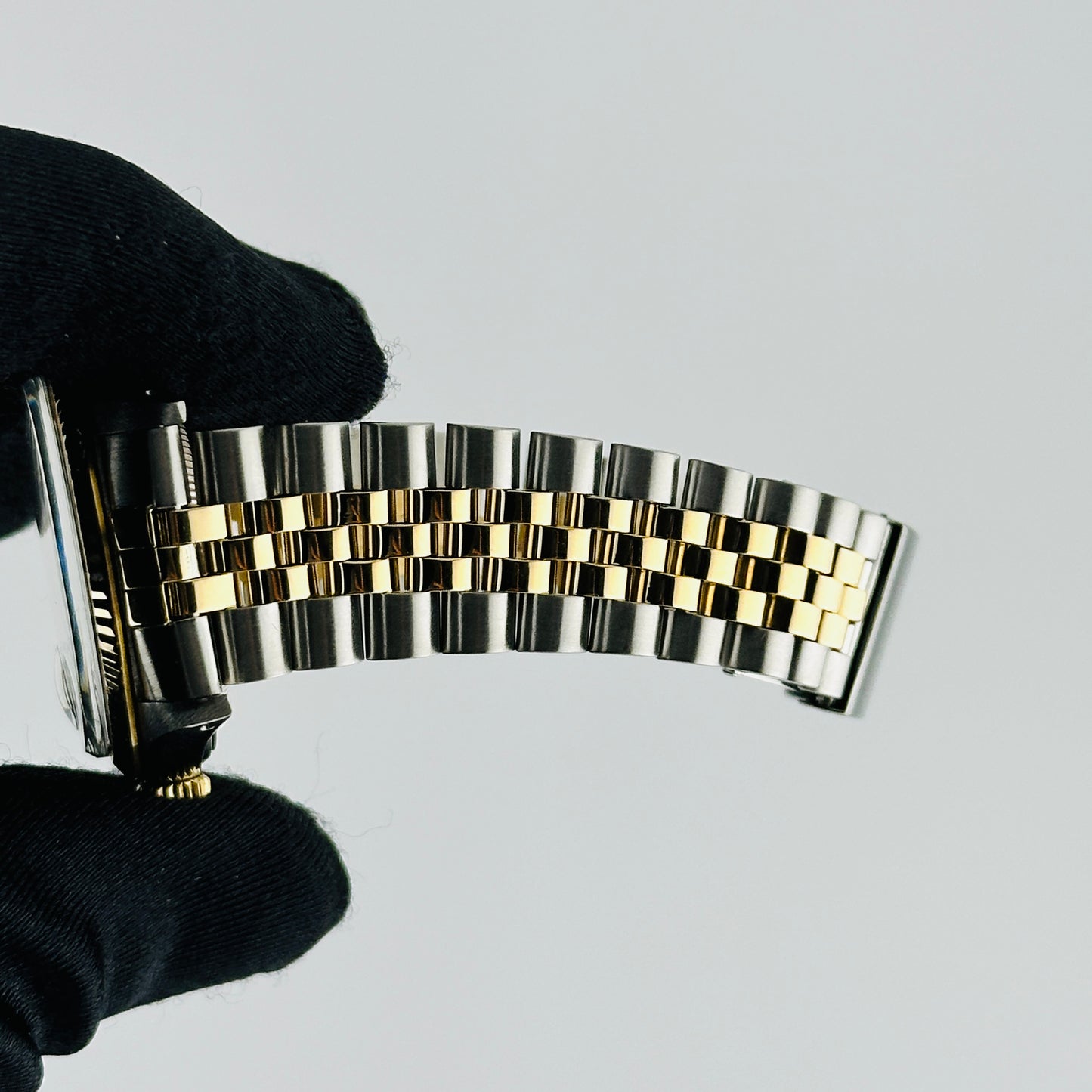 Rolex Datejust Champagne Stick Dial on D Link Jubilee Bracelet Ref. 16013 1986 — view 5