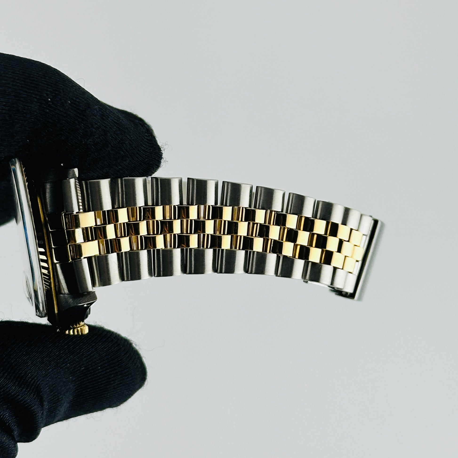 Rolex Datejust Champagne Stick Dial on D Link Jubilee Bracelet Ref. 16013 1986 — view 5