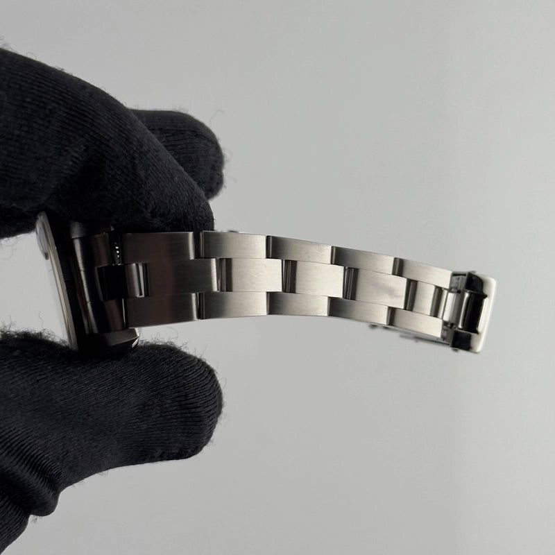 Rolex Oyster Perpetual Date Silver Tapestry Dial on Oyster Ref 79190 with Card Old Green 2010