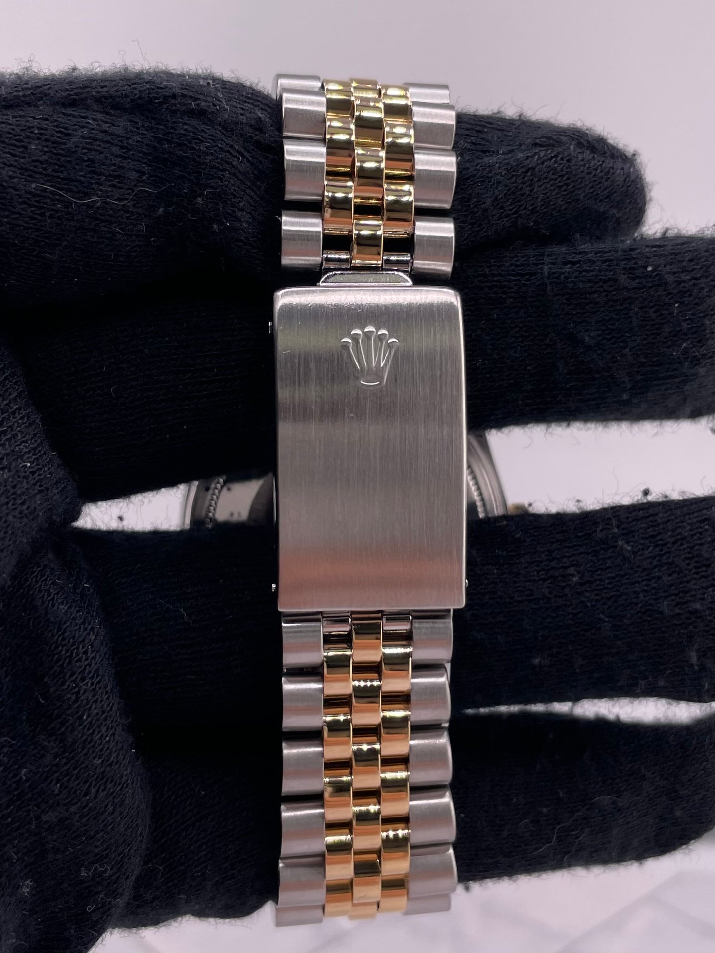 Rolex Datejust Champagne Stick Dial on D Link Jubilee Bracelet Ref. 16013 1985 — view 4