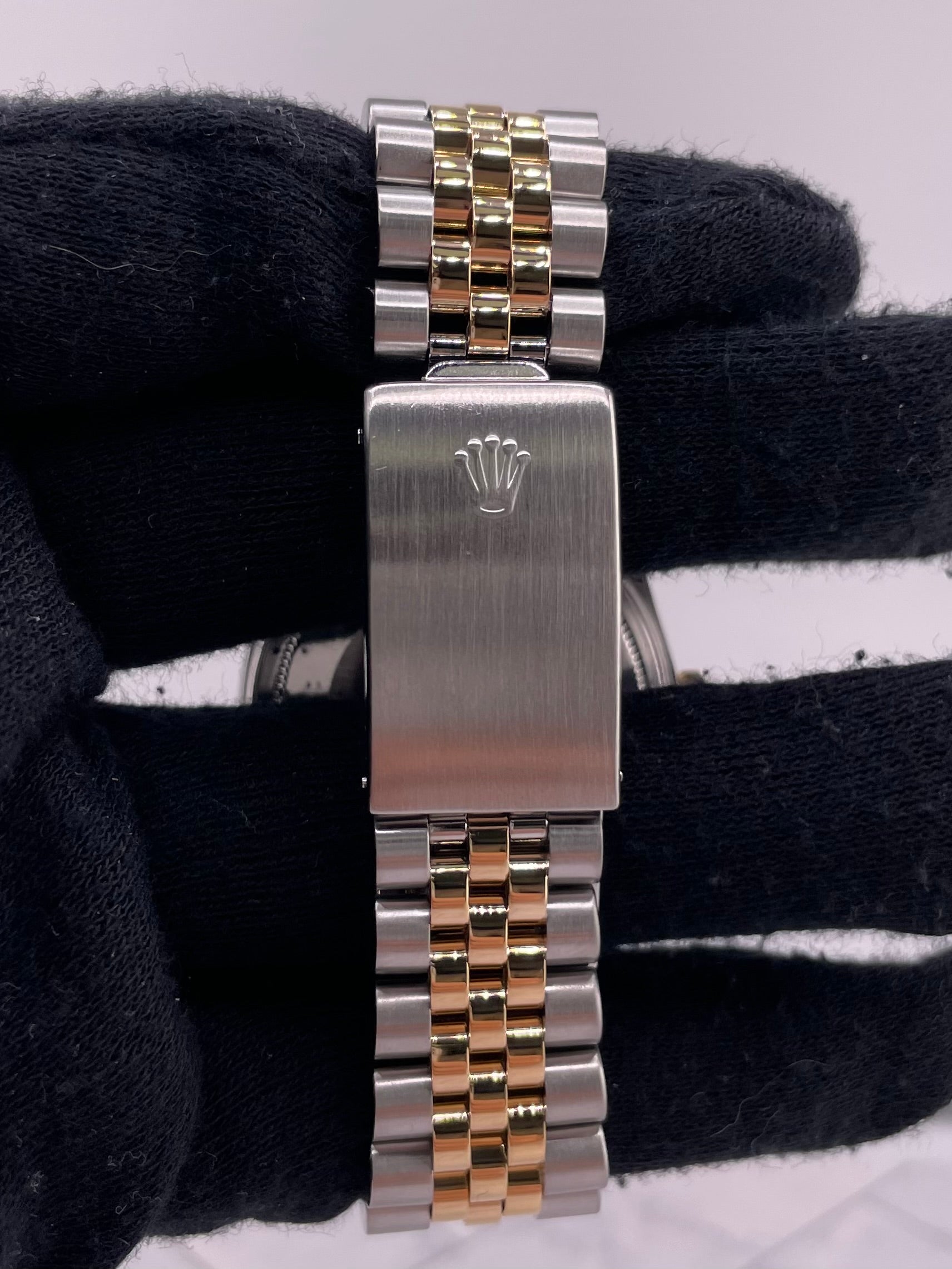Rolex Datejust Champagne Stick Dial on D Link Jubilee Bracelet Ref. 16013 1985 — view 4
