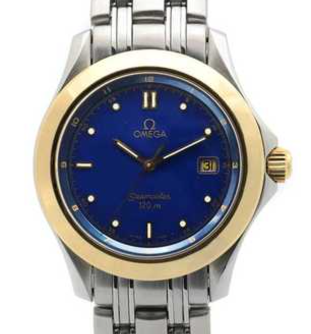 Omega Seamaster 120 Navy Blue Dial on 2 Tone Bracelet Ref. 2411.80