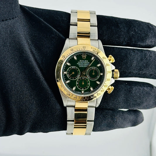 Rolex Daytona Am Green Dial on Oyster Ref 16523