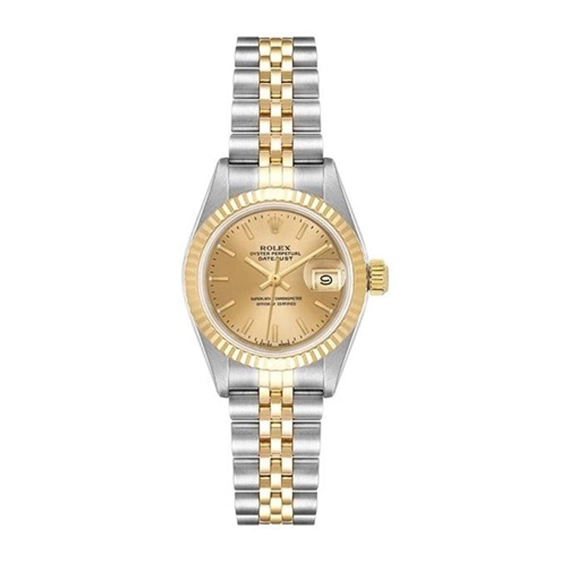 Rolex Datejust Lady Champagne Stick Dial on Jubilee Ref 69173 with Papers 1993