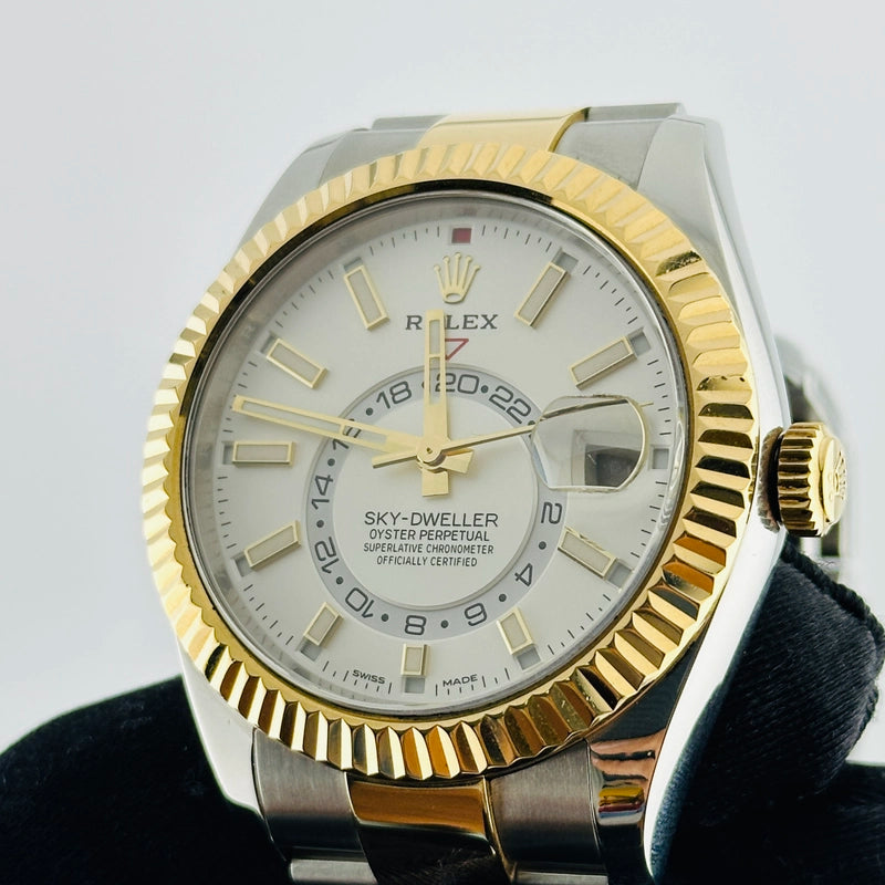 Rolex SkyDweller White Dial on Oyster Ref 326933 with New Style Card White 2020