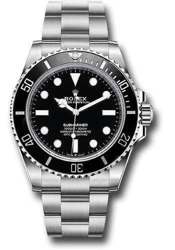 Rolex Submariner No-Date Black Dial on Oyster Ref. 124060 Card 2026