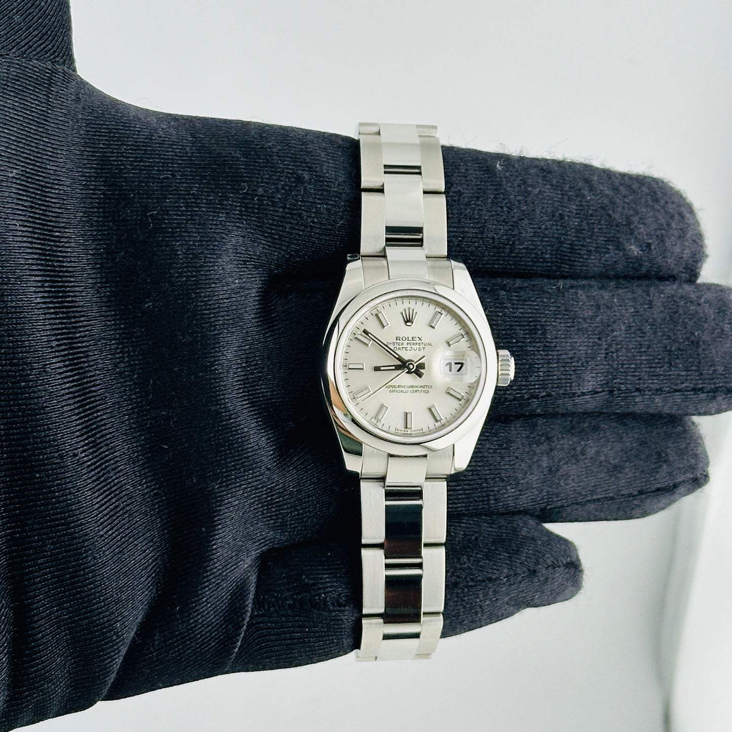 Rolex Datejust Lady Silver Index Dial on Oyster Ref. 179160 Card 2007 — view 2
