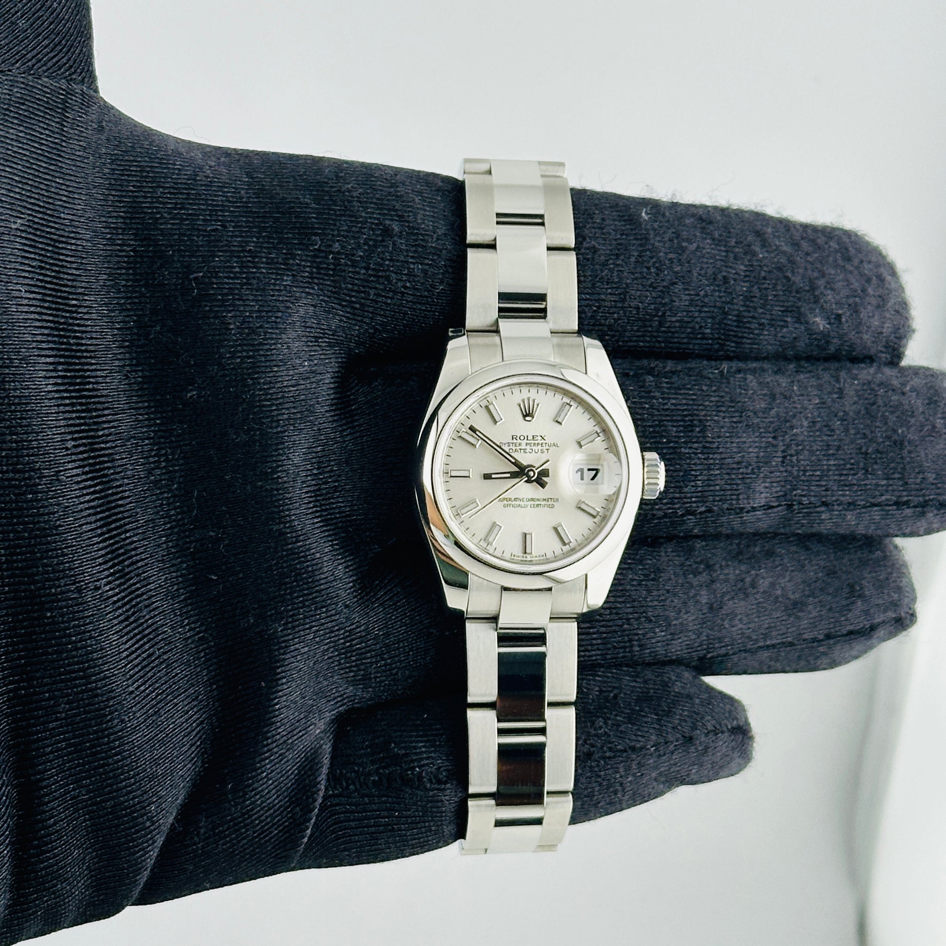 Rolex Datejust Lady Silver Index Dial on Oyster Ref. 179160 Card 2007 — view 2