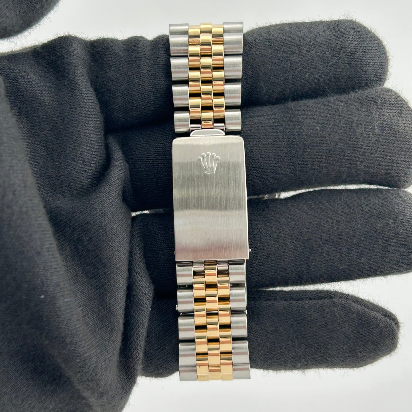 Rolex Datejust Champagne Stick Dial on D Link Jubilee Bracelet Ref. 16013 — view 4