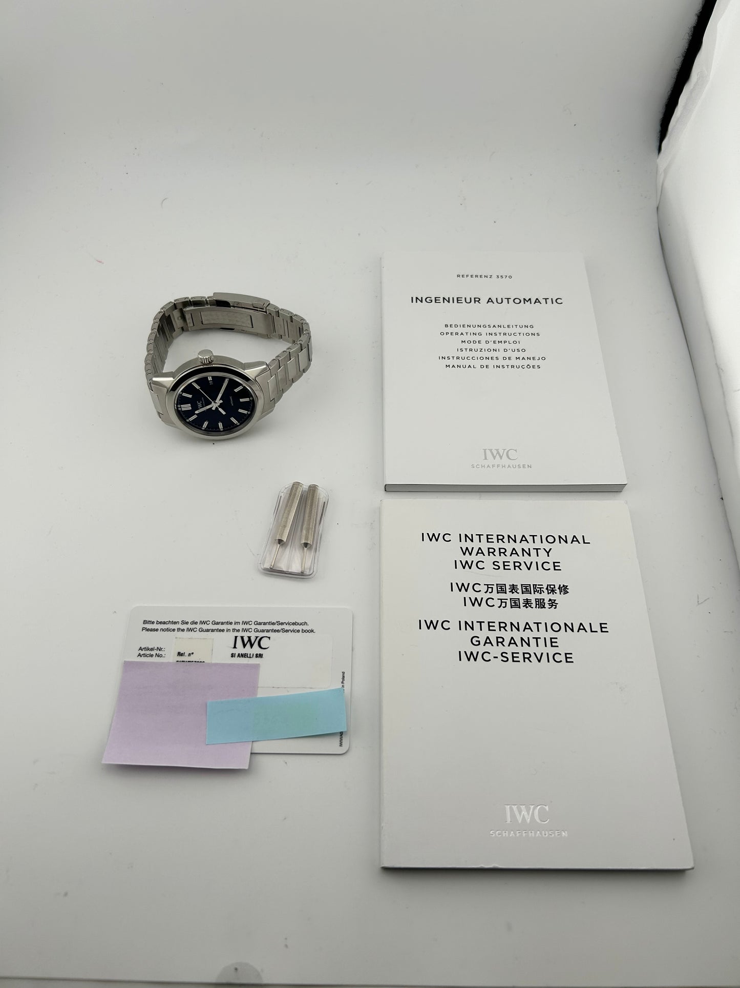 Iwc Ingenieur Automatic Black Dial on Stainless Steel Ref. IW357002 Card 2018 — view 7