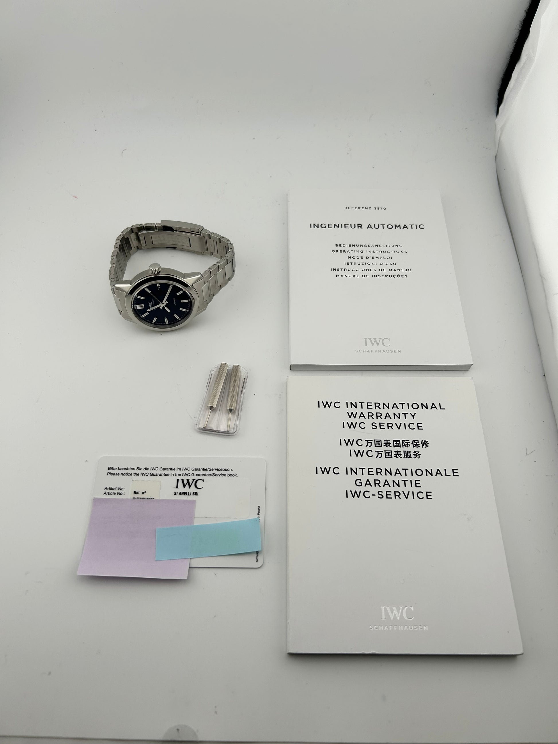 Iwc Ingenieur Automatic Black Dial on Stainless Steel Ref. IW357002 Card 2018 — view 7