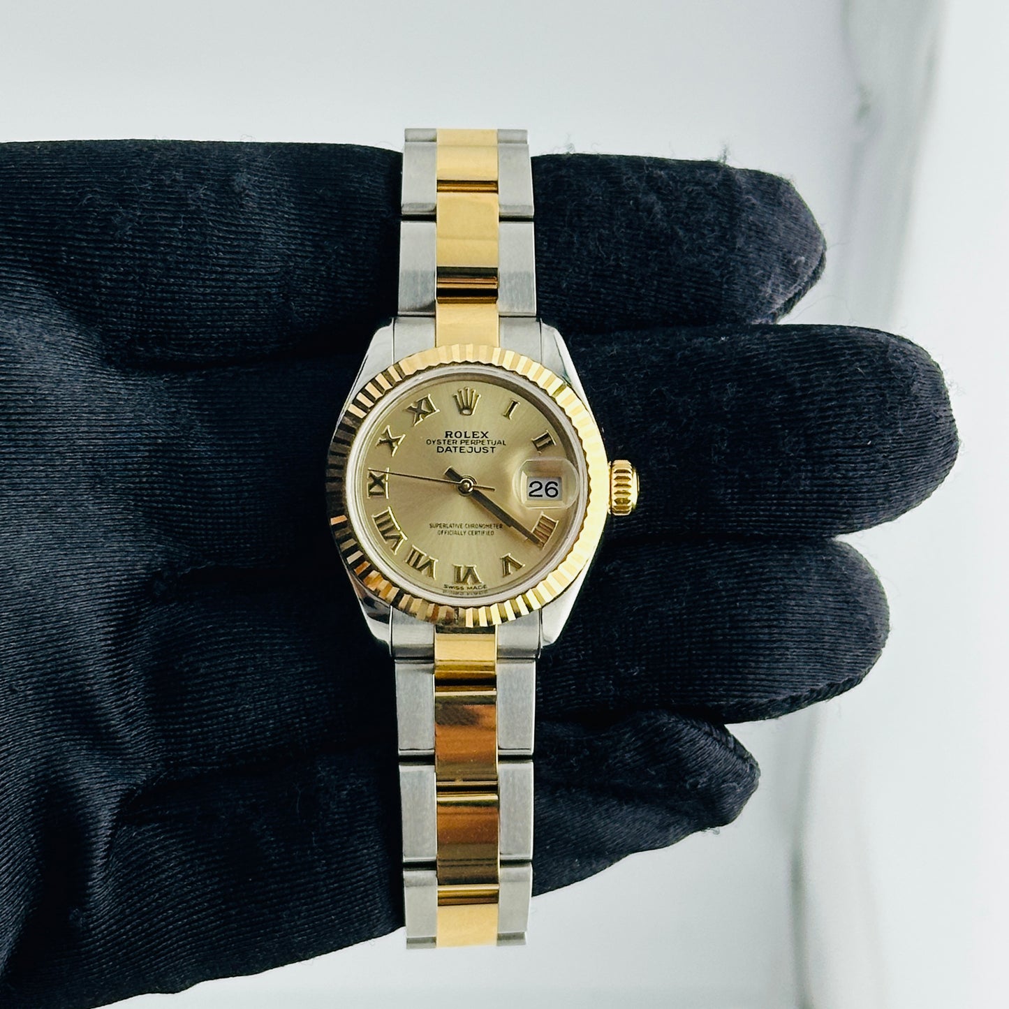 Rolex Datejust Lady Champagne Roman Dial on Oyster Bracelet Ref. 279173 Card 2019 — view 2
