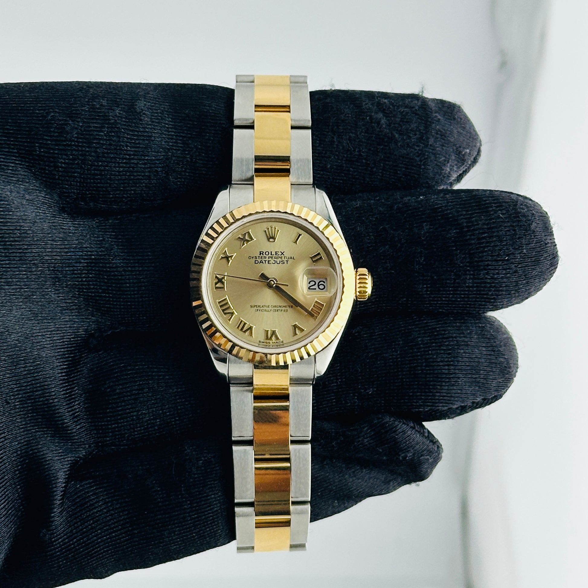 Rolex Datejust Lady Champagne Roman Dial on Oyster Bracelet Ref. 279173 Card 2019 — view 2
