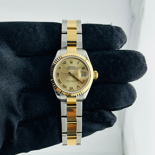 Rolex Datejust Lady Champagne Roman Dial on Oyster Bracelet Ref. 279173 Card 2019 — view 2