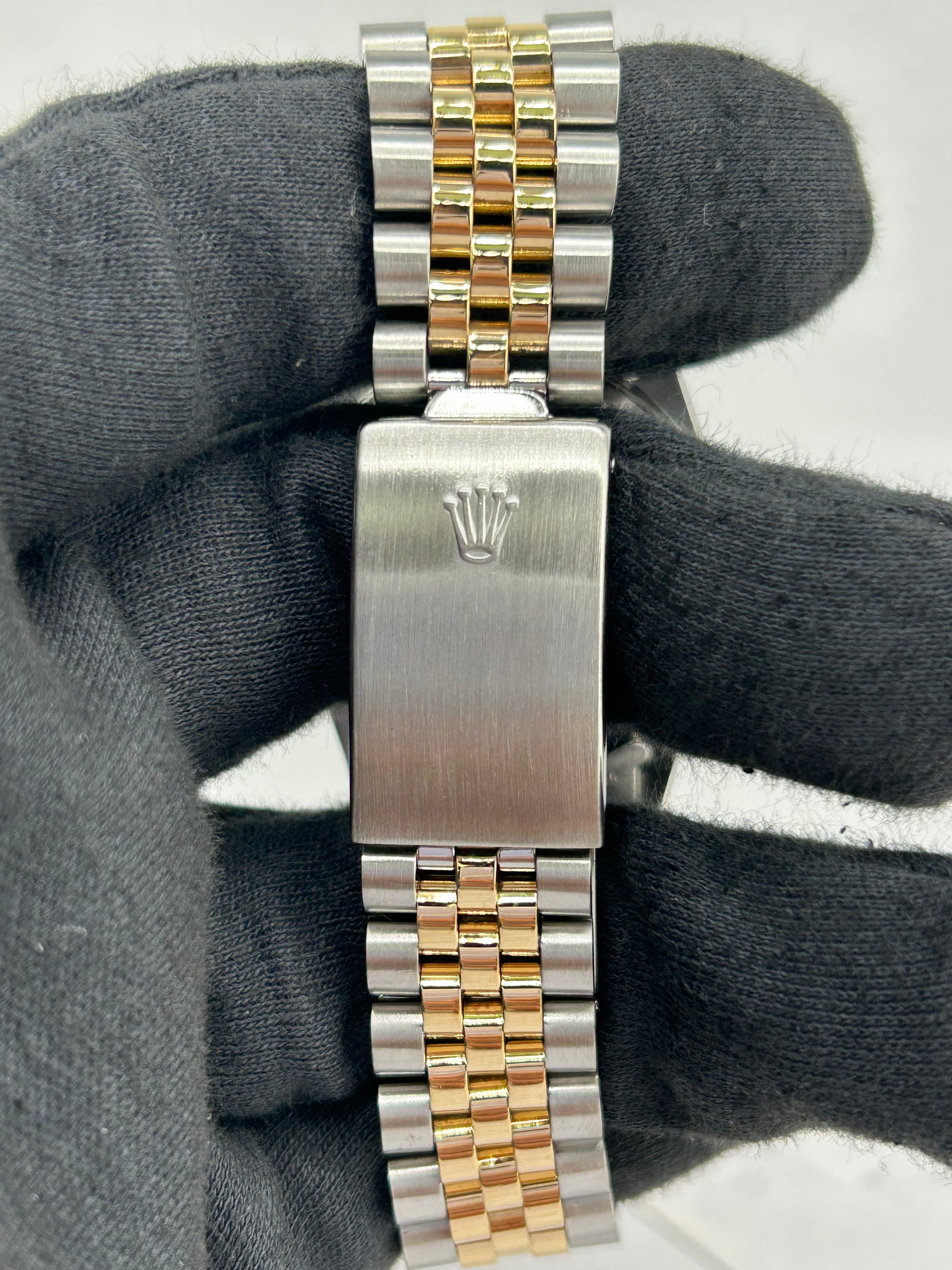 Rolex Datejust Champagne Stick Dial on D Link Jubilee Bracelet Ref. 16013 1983 — view 4